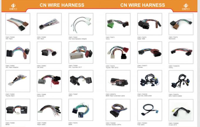 OEM ODM Radio Wiring Harness Car Audio Stereo DSP Wiring Harness Stereo Power Cable for Cars