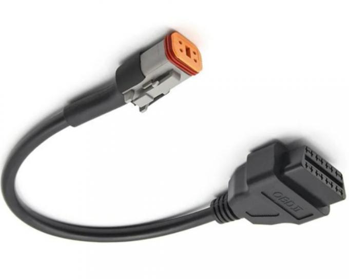 Automobile Data Transfer Converter 4 Pin Male to 16 Pin Female OBD Wire Harness Car Diagnostic Tool