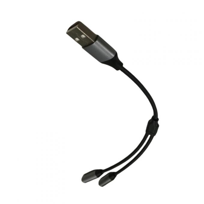 OEM Ηλεκτρονικό Σύρμα Χάρναζ Ένα USB Σε Δύο 3.5mm Headphone Jack Adapter 0