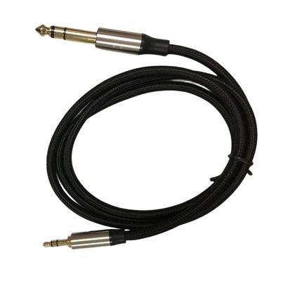 Υψηλής χωρητικότητας Custom Wire Harness Άντρας προς Άντρας Aux 3,5 mm έως 6,35 mm Jack Audio Cable