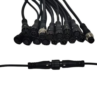 Προσαρμόστε IP68 M12 Αδιάβροχο καλώδιο επέκτασης για την εξόρυξη και την υποβρύχια μηχανική