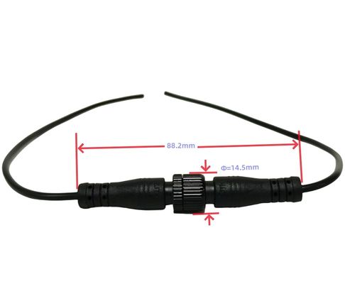 Προσαρμόστε IP68 M12 Αδιάβροχο καλώδιο επέκτασης για την εξόρυξη και την υποβρύχια μηχανική