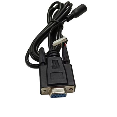 Προσαρμοσμένο Dub-9 Pin Wire Harness με 4 Pin Printer Connector και AC Power Connector