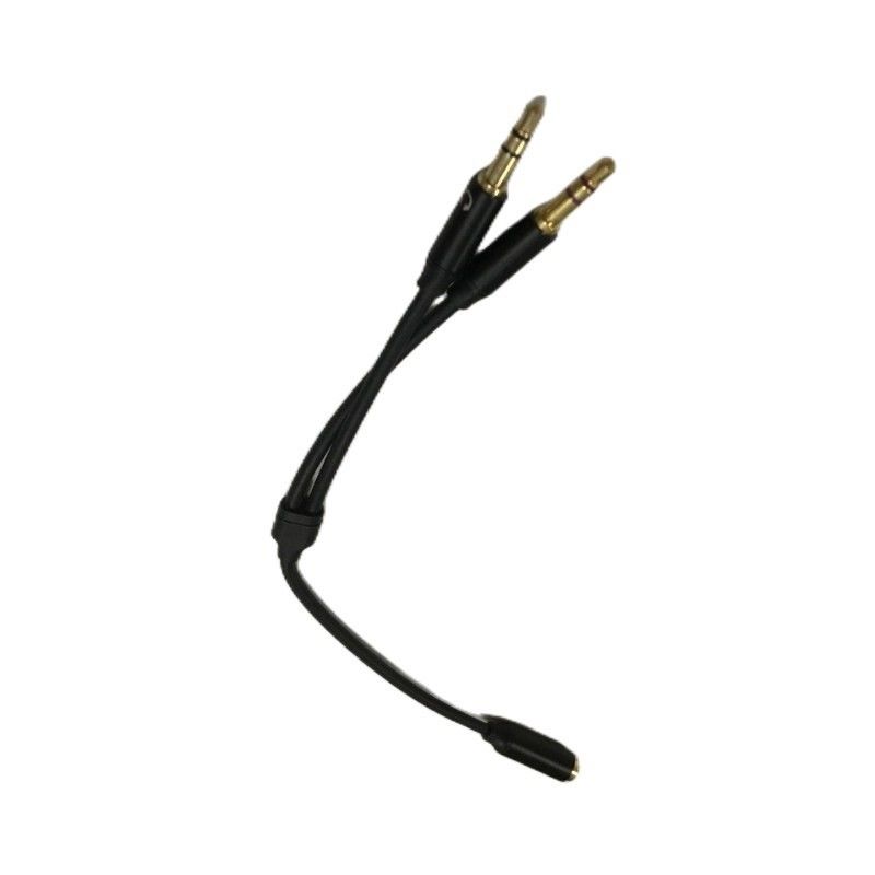 Y Splitter Cable Wire Harnesses Ακουστικό καλώδιο ακουστικό 3,5mm 2 αρσενικό καλώδιο μικροφώνου